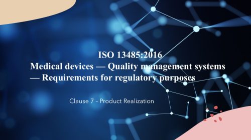 iso 13485 clause 7